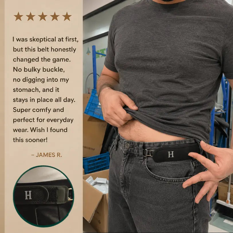 HaloFit™ Buckle-less Elastic Belt | 2 Pieces