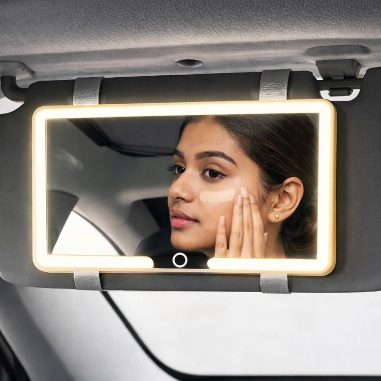 LUXEGLOW™ Car Vanity Mirror | 3 Light Modes