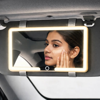 LUXEGLOW™ Car Vanity Mirror | 3 Light Modes